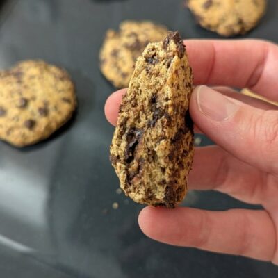 recette de cookies à l'okara d'amandes sans beurre