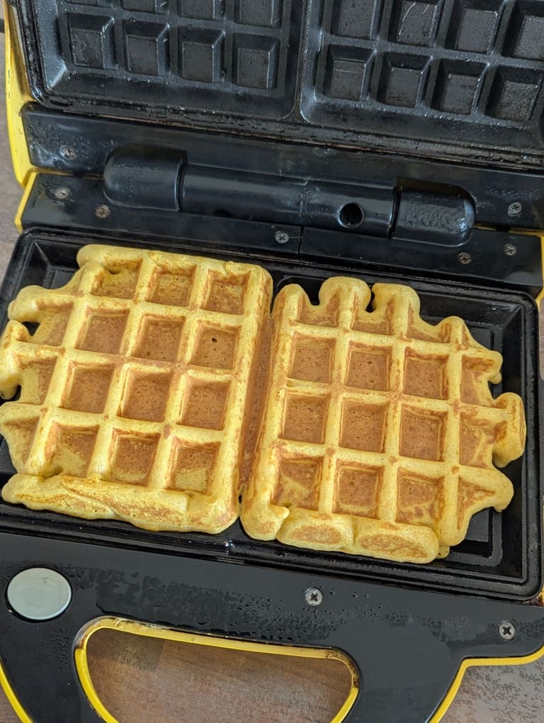 6 sortir les gaufres cuites