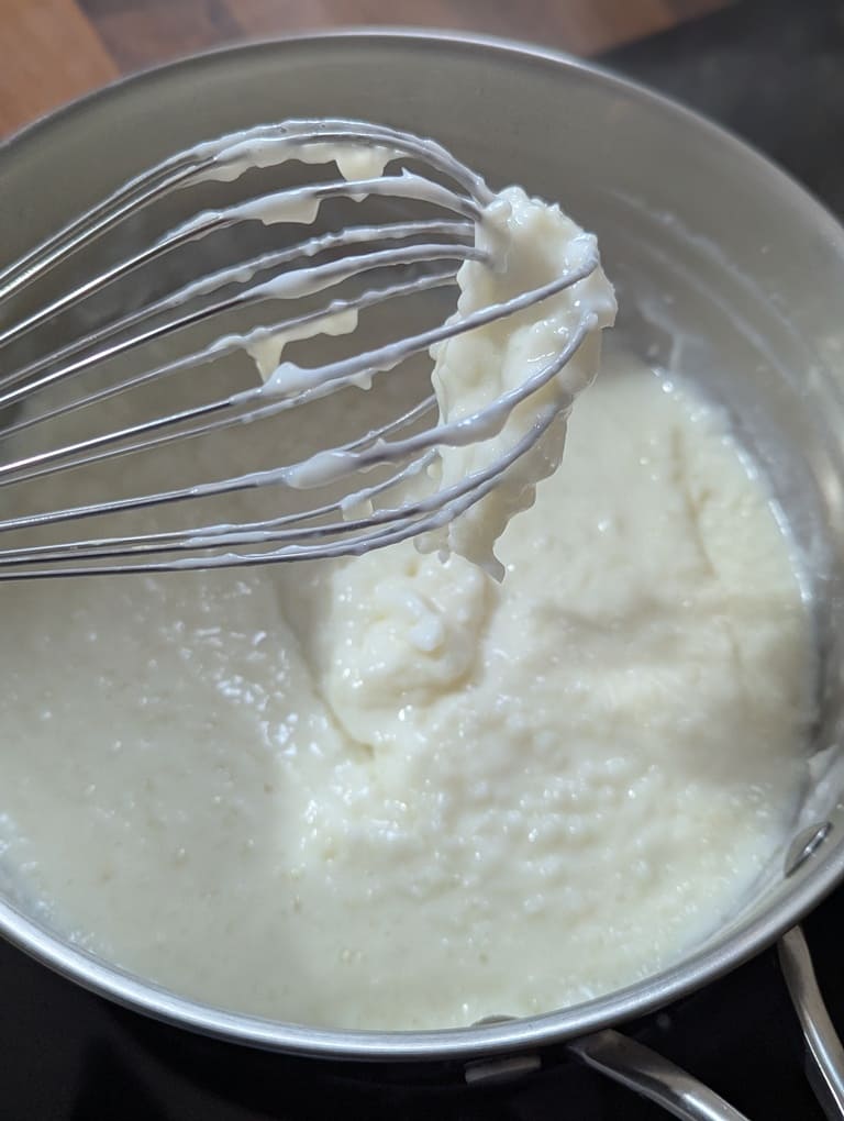 tapioca cuit dans le lait