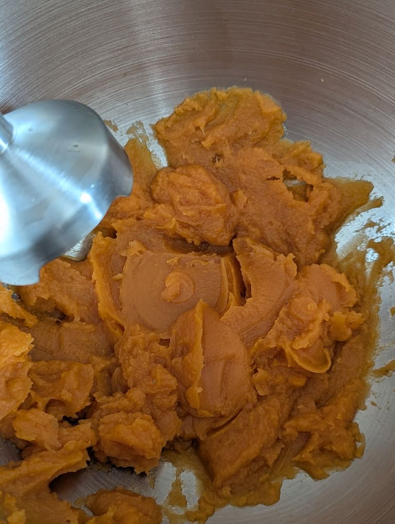 2 mixer les patates douces