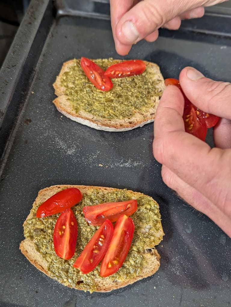 ajouter les tomates cerises