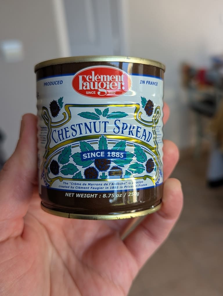 boite de crème de marron