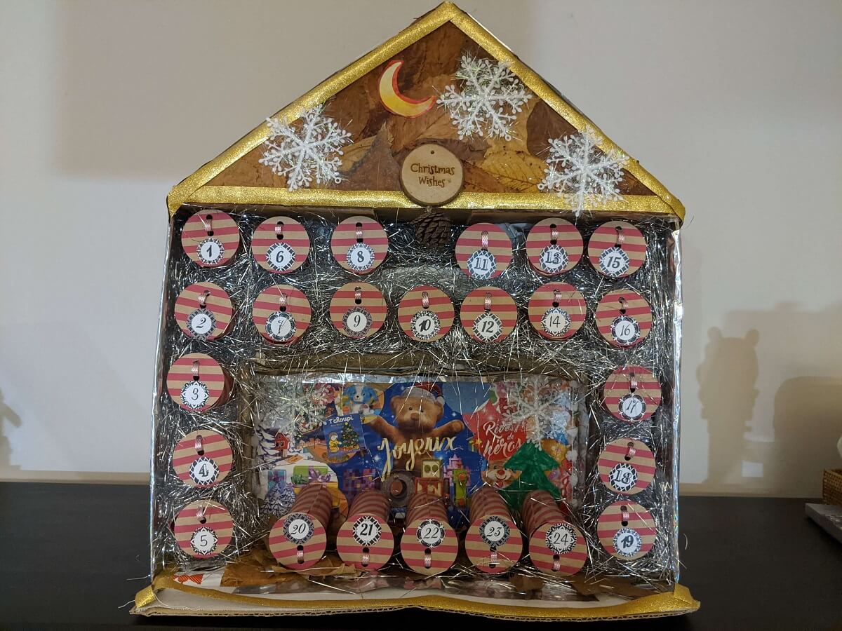 calendrier de l'avent fait maison