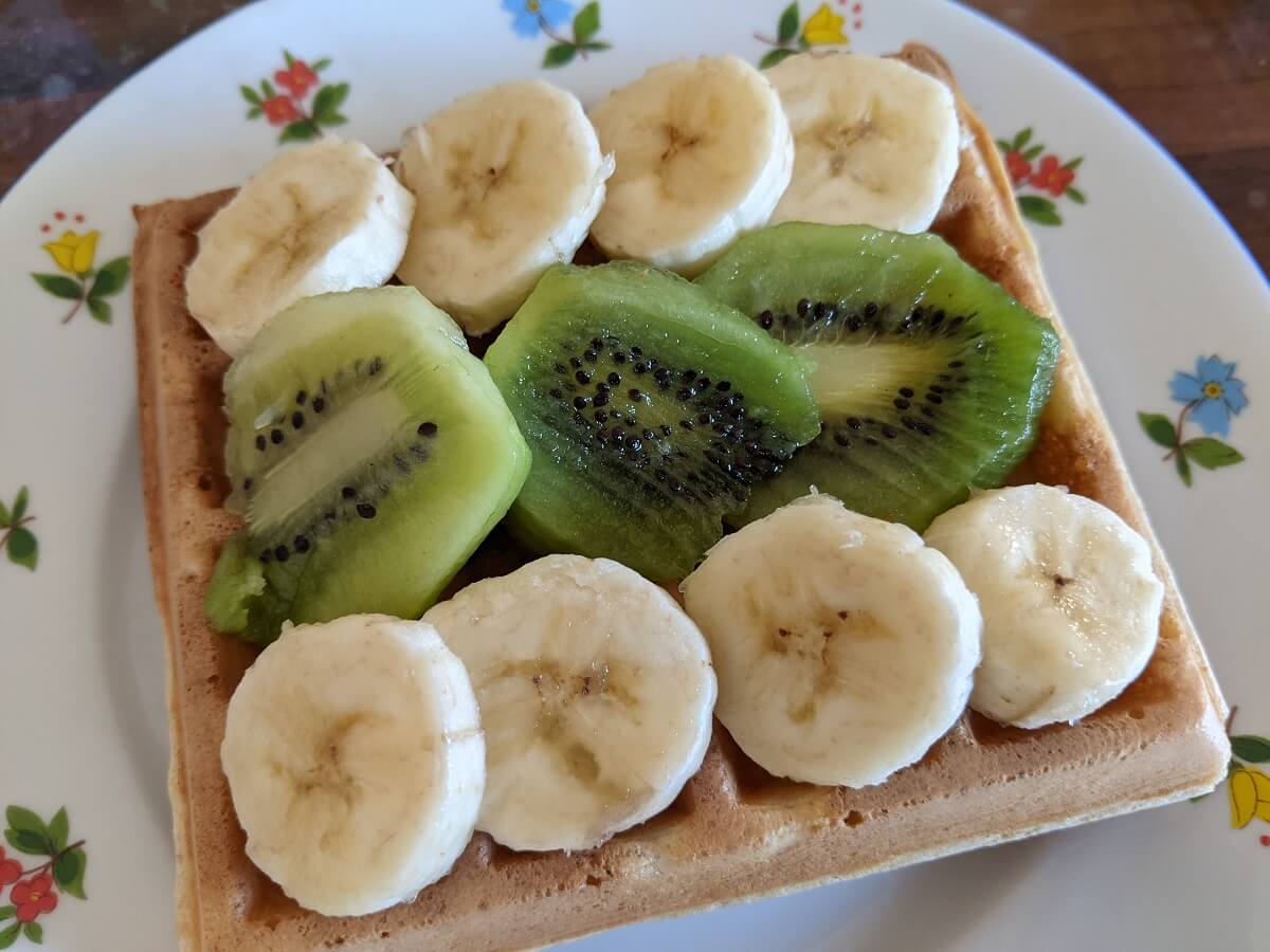 gaufres healthy aux fruits frais