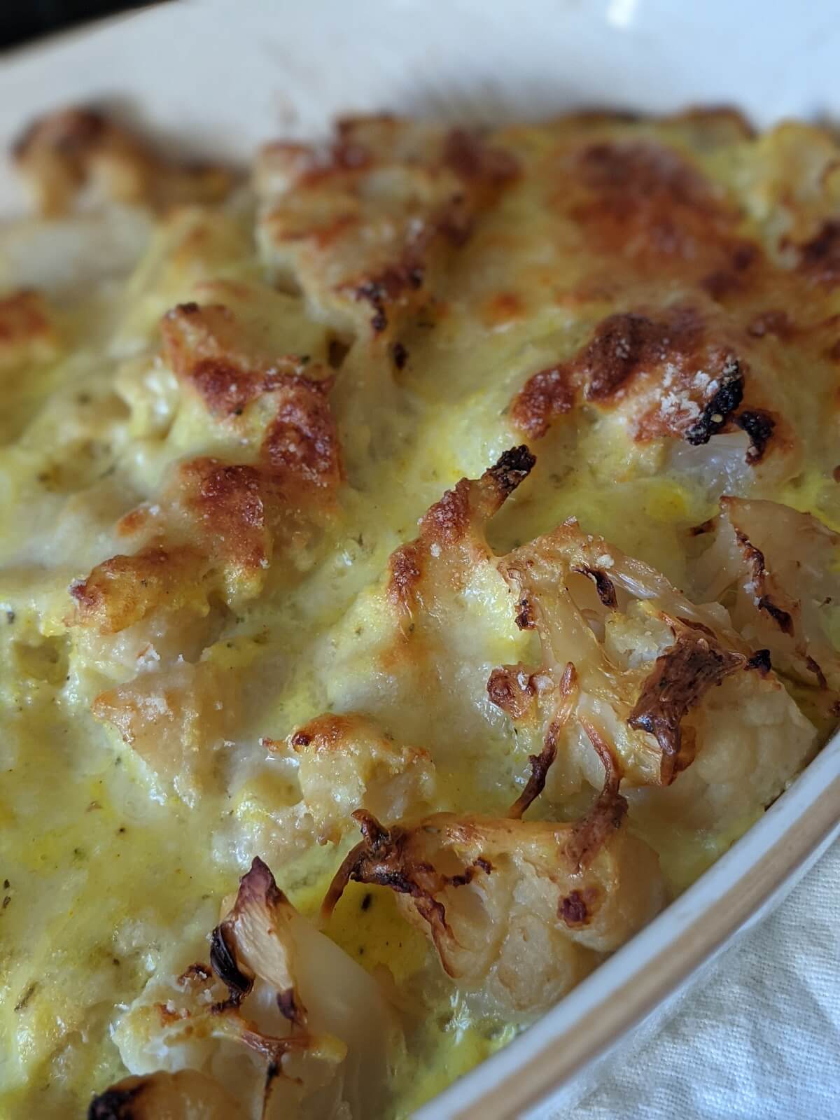 gratin de chou fleur au parmesan