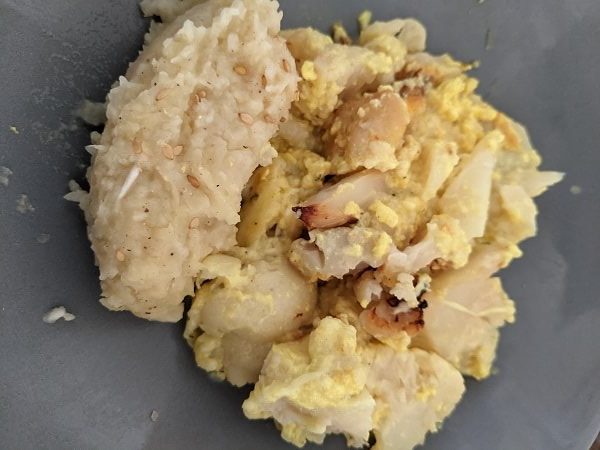 purée de céleri et gratin chou fleur