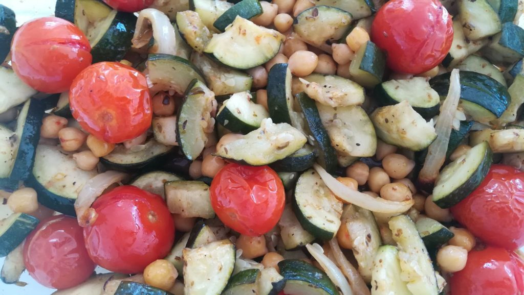 Courgettes rôties au four