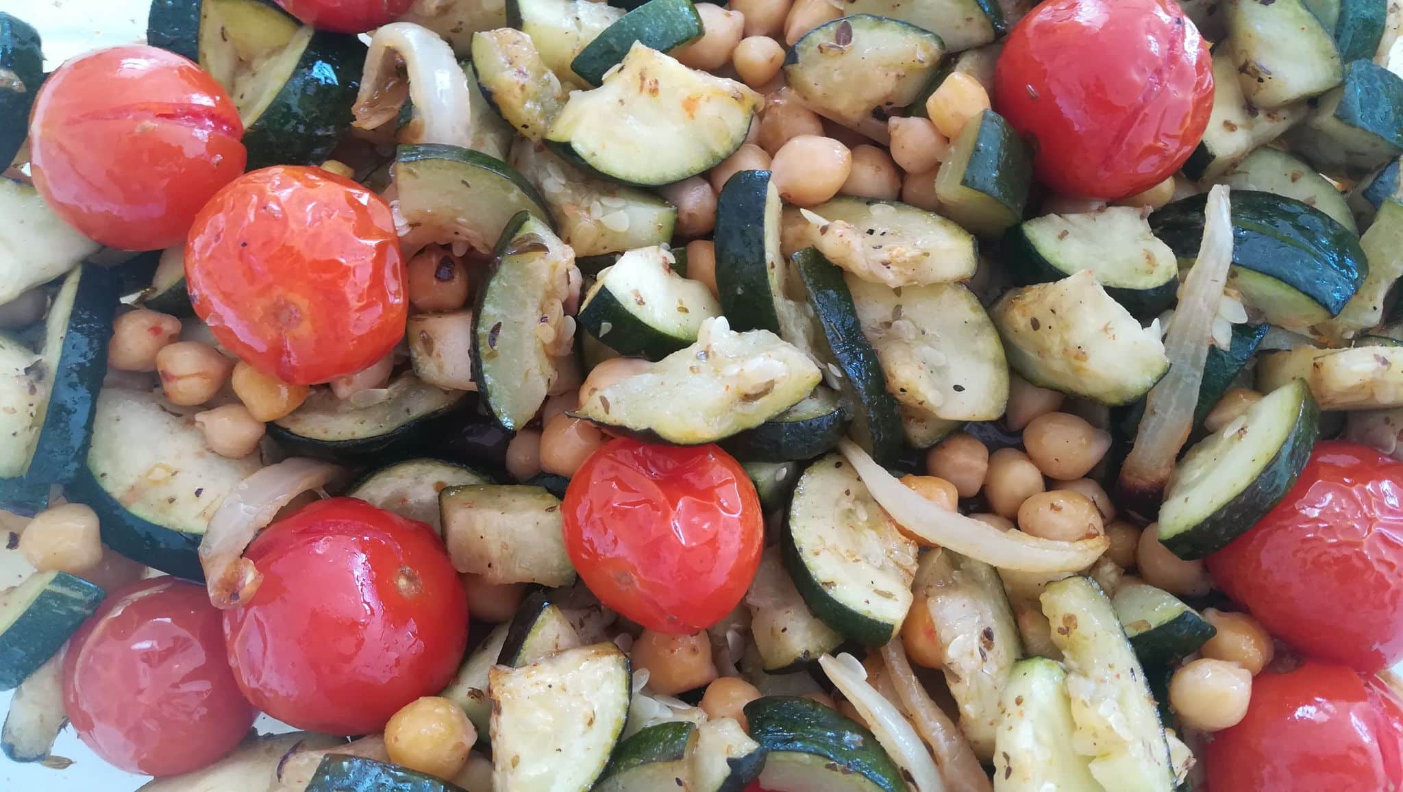 Courgettes rôties au four