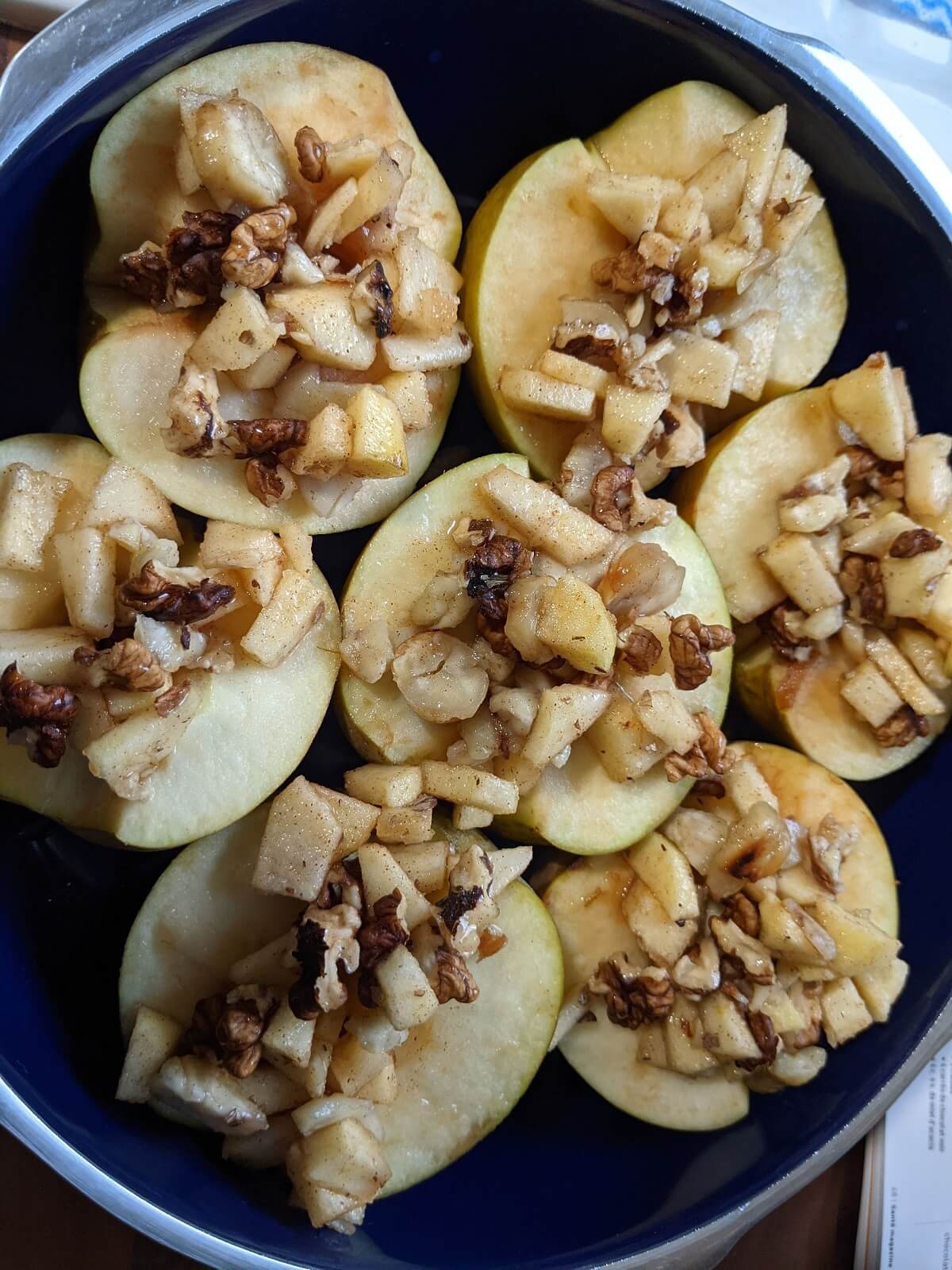 pommes au four healthy aux noix