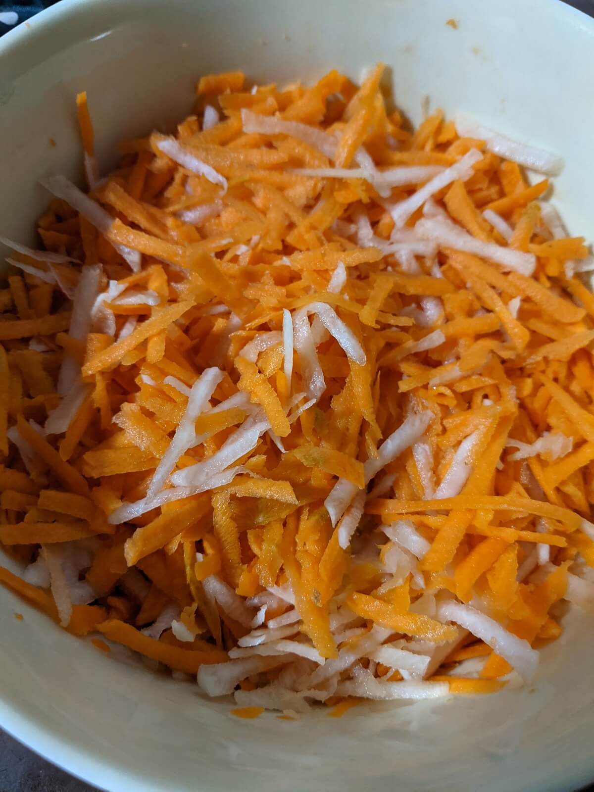 salade radis noir et carottes