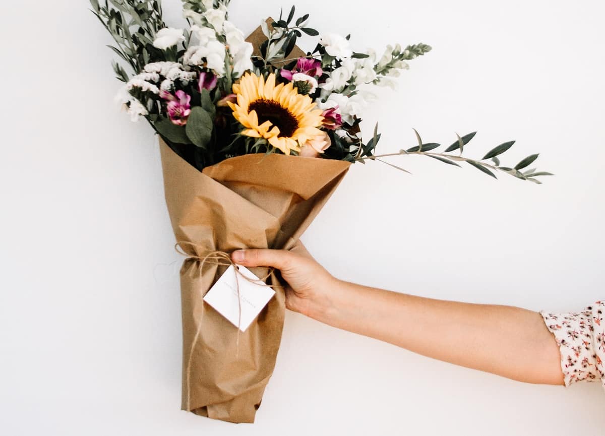 emballage floral écologique