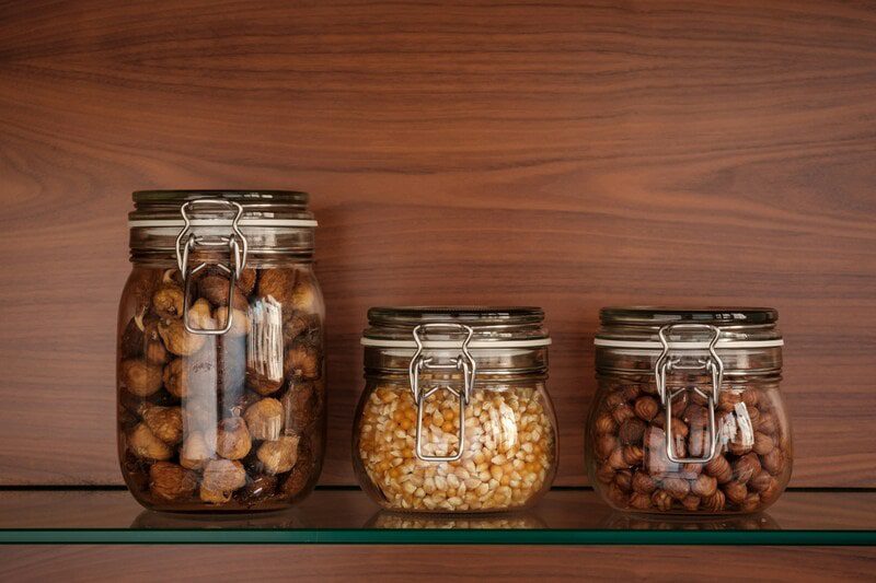 bocaux en verre pour réduire les emballages plastique