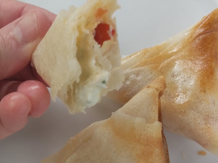 recette de samoussa tomate cerise mozzarella