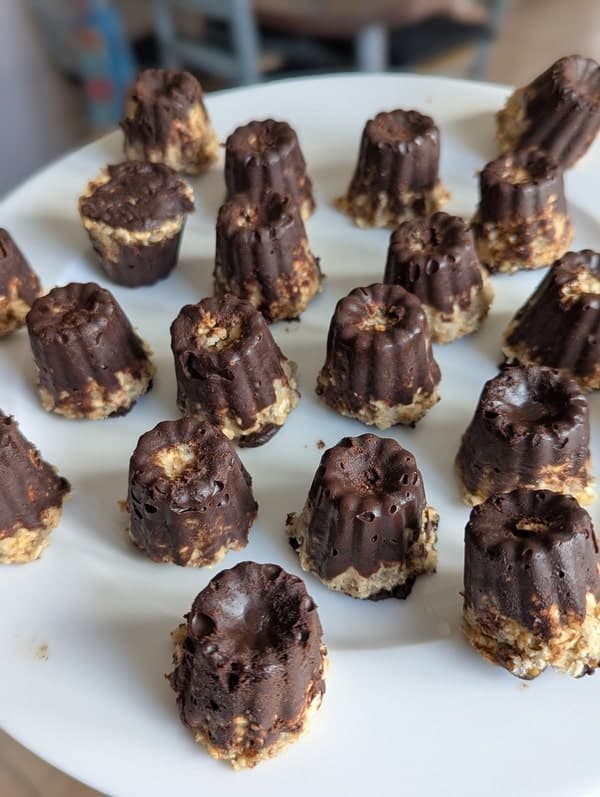 bouchées énergétiques chocolat avoine beurre de cacahuète