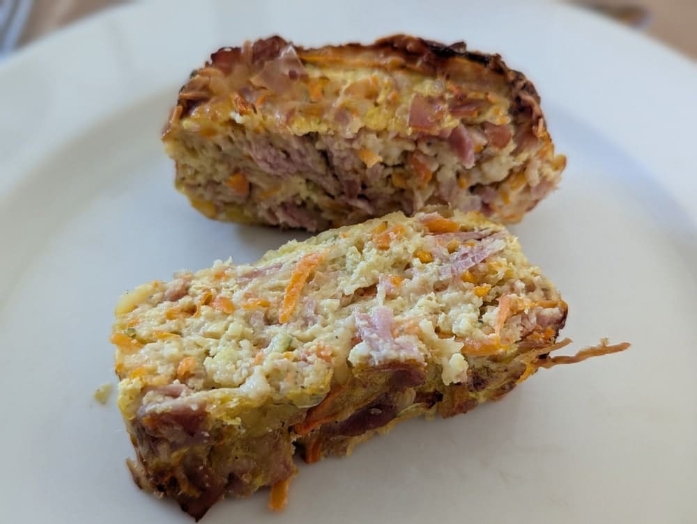 recete de cake salé healthy aux courgettes et jambon sans farine
