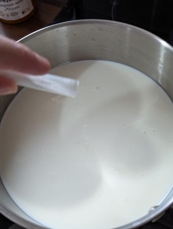 ajouter les ferments dans le lait