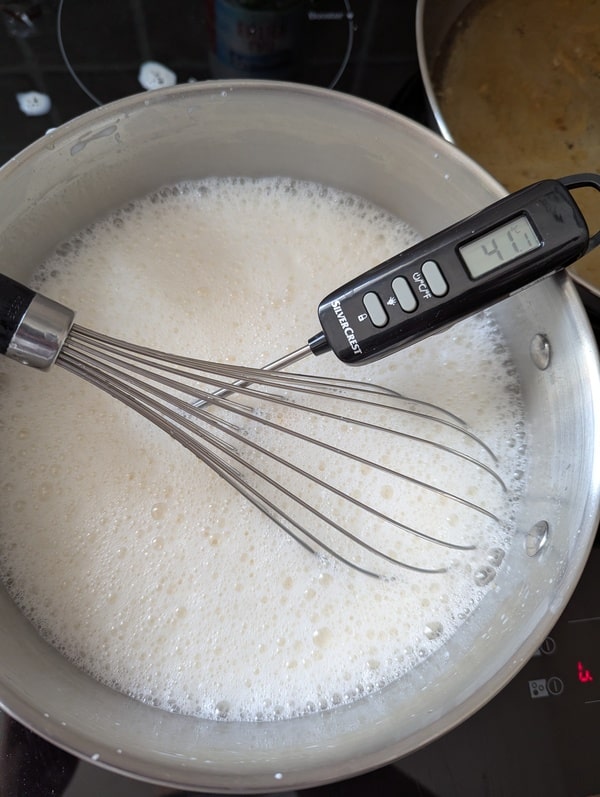monter à bonne température