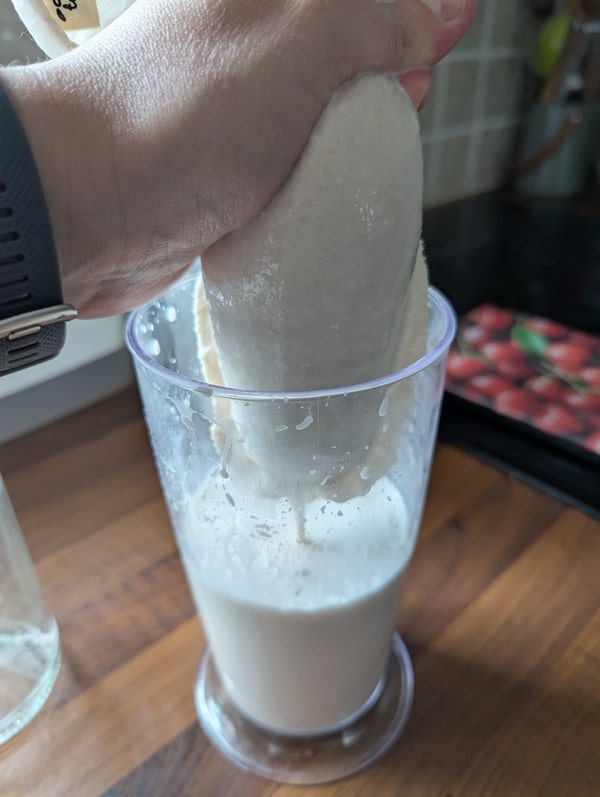 presser le jus du sac à lait