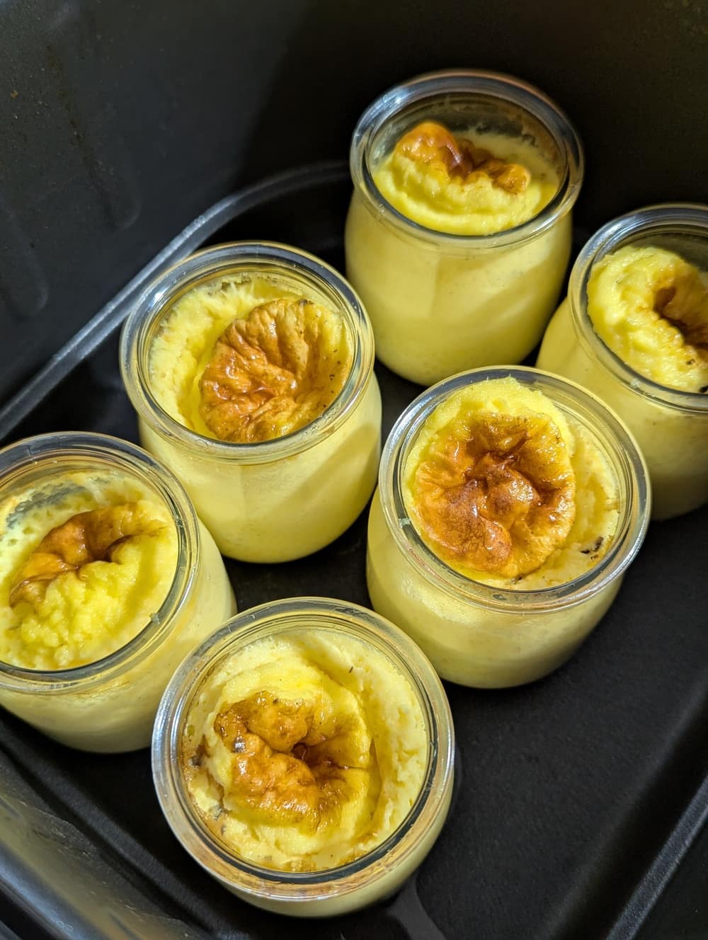 recette de crème aux oeufs allégée au air fryer