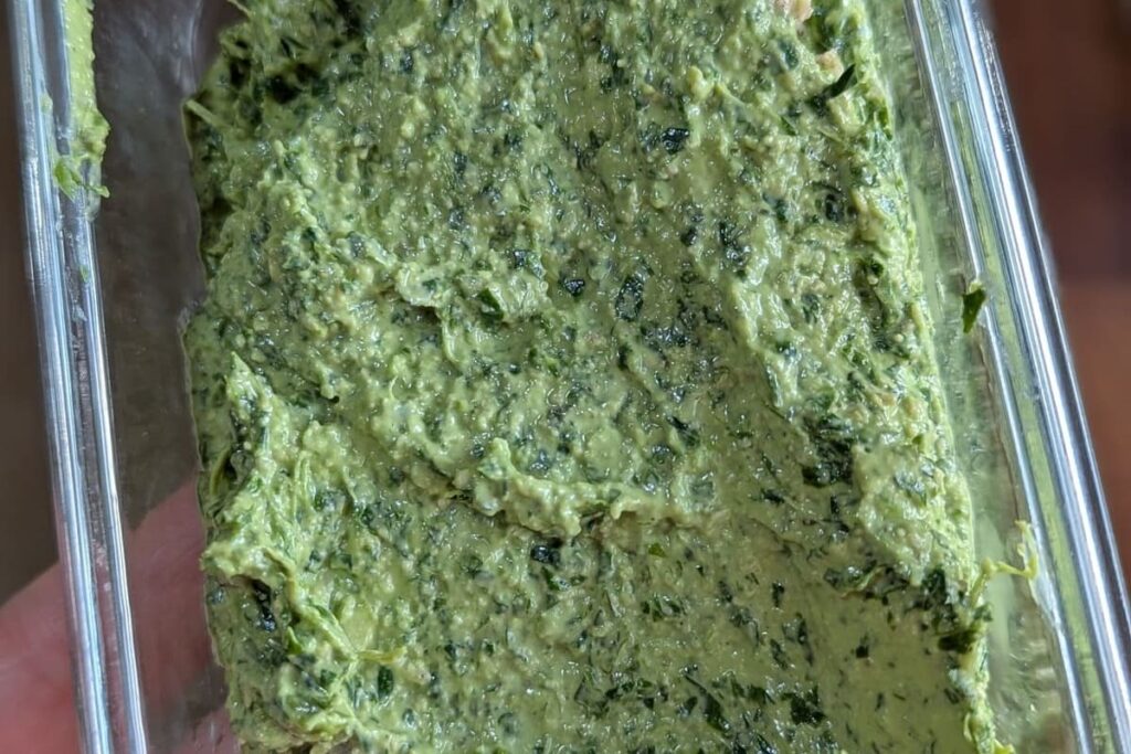 recette pesto healthy à la roquette sans parmesan