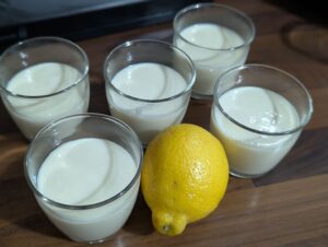 recette de crème dessert au tofu soyeux et au citron