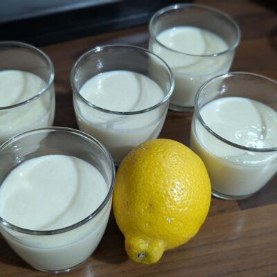 recette de crème dessert au tofu soyeux et au citron