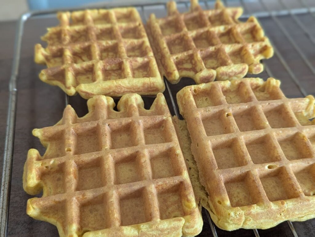 recette de gaufres healthy à la courge butternut