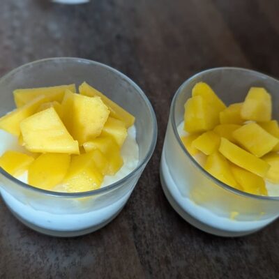 recette dessert perles du japon coco et mangue