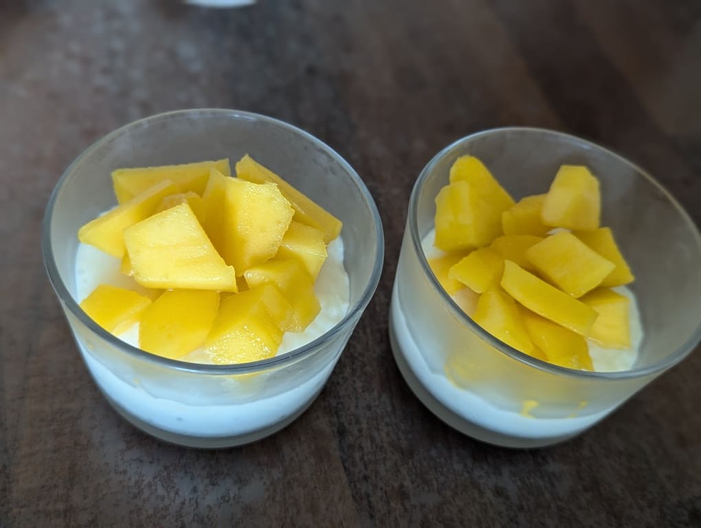 recette dessert perles du japon coco et mangue