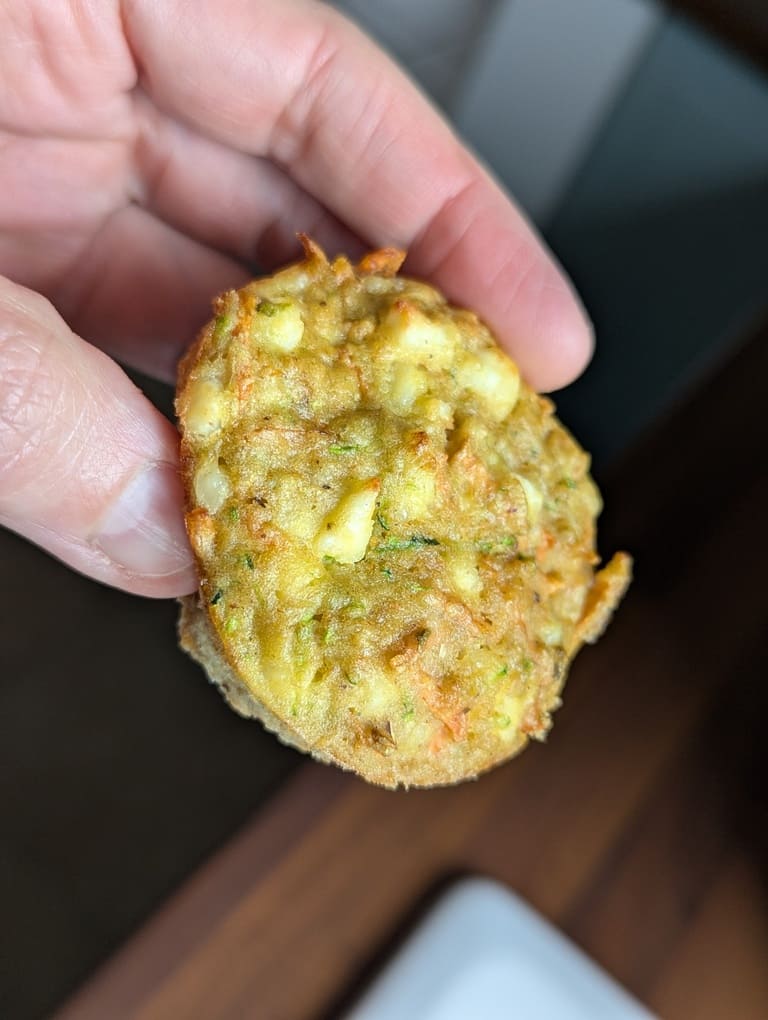 Croquette de courgettes et fêta sans gluten