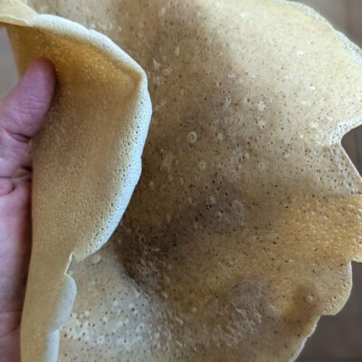 crèpes souples et assez fines